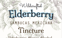 Elderberry tincture label