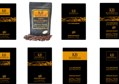 12 variations on bag designs for KB coffee